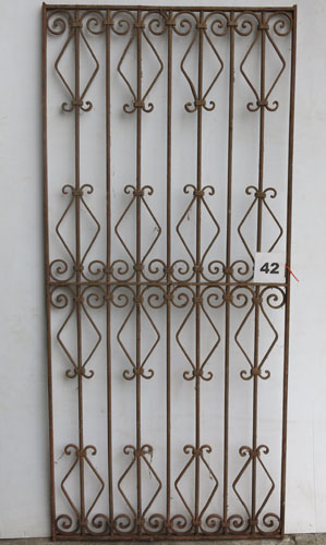 Wrought iron panel